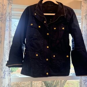 J. Crew Downtown Field Jacket Navy Blue